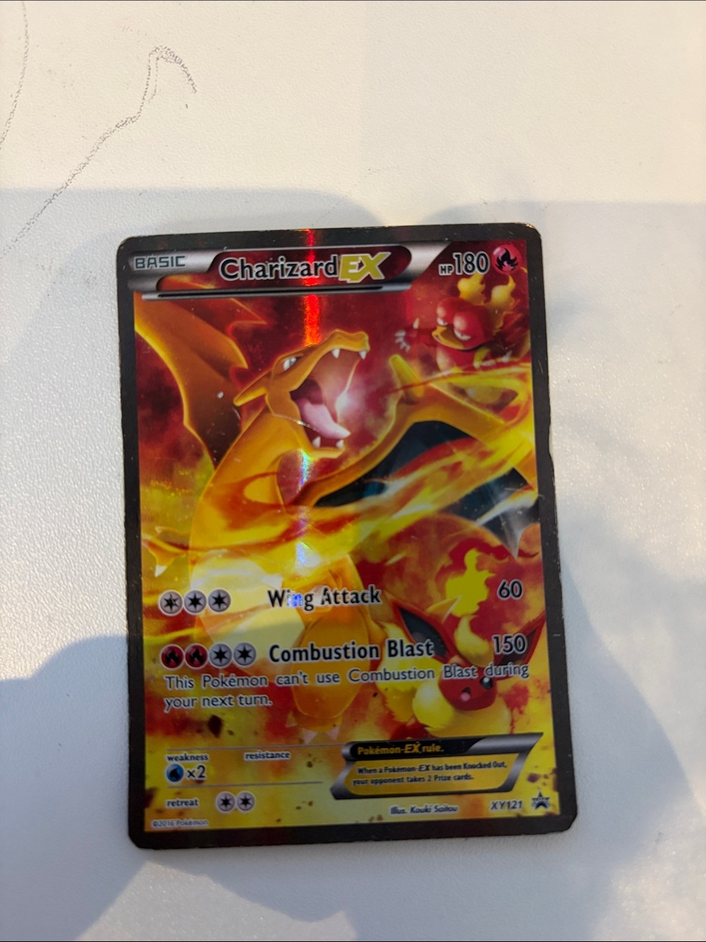 Charizard EX Fire Card - Red/Orange Holo Pokemon